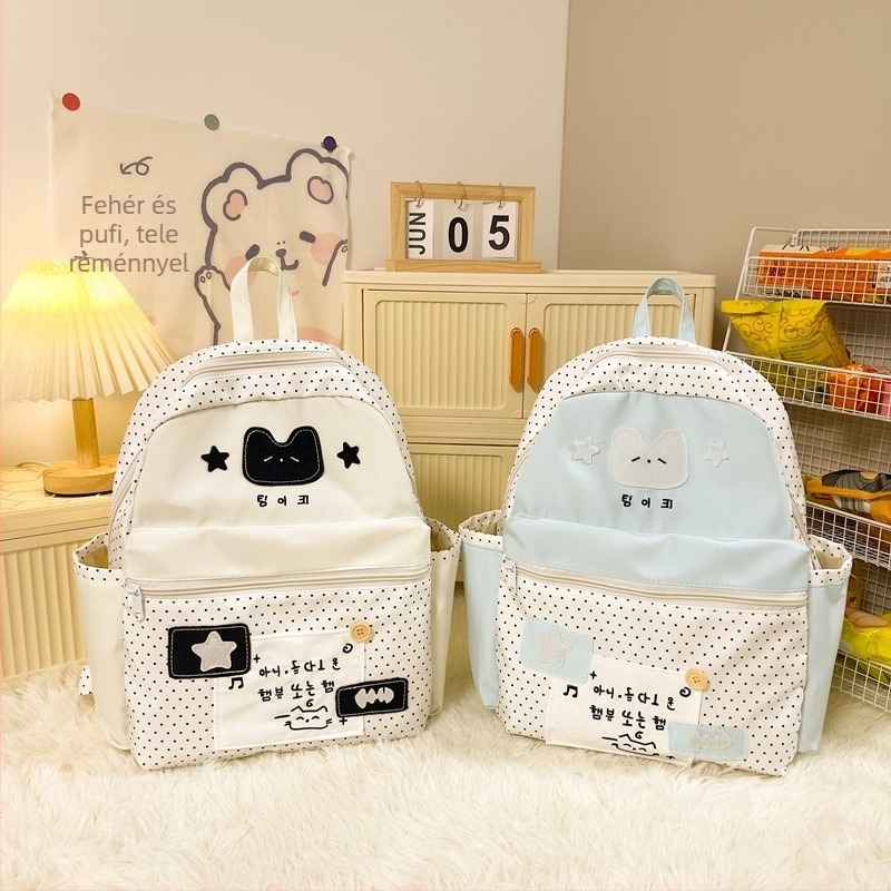 Anime mintás hátizsák, nylon anyagból, 20–35L kapacitás, 13 hüvelykes laptophoz illeszkedik