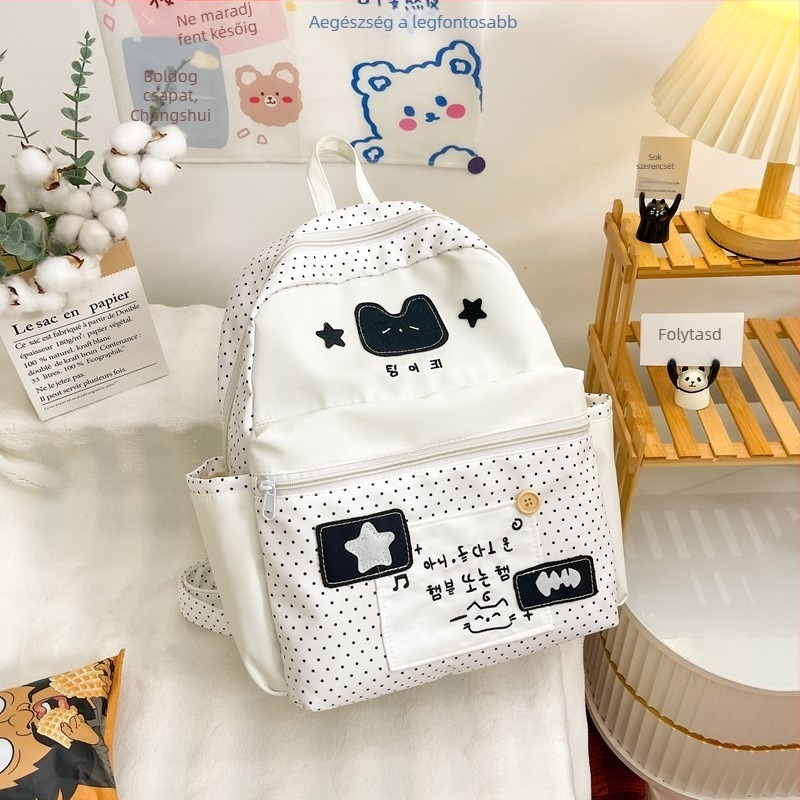 Anime mintás hátizsák, nylon anyagból, 20–35L kapacitás, 13 hüvelykes laptophoz illeszkedik