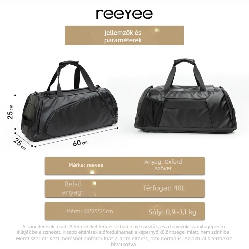 Reeyee férfi hordozható üzleti-casual multifunkcionális hátizsák, 20–35L, vízálló, Oxford anyag, 15 colos laptop kompatibilis, ergonómikus hátsó panel