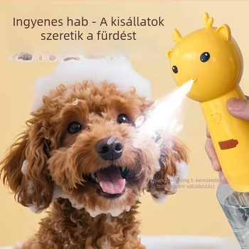Háziállatok habos fürdőeszköze – műanyagból, rénszarvas motívummal, kutyáknak, 100 darab dobozban