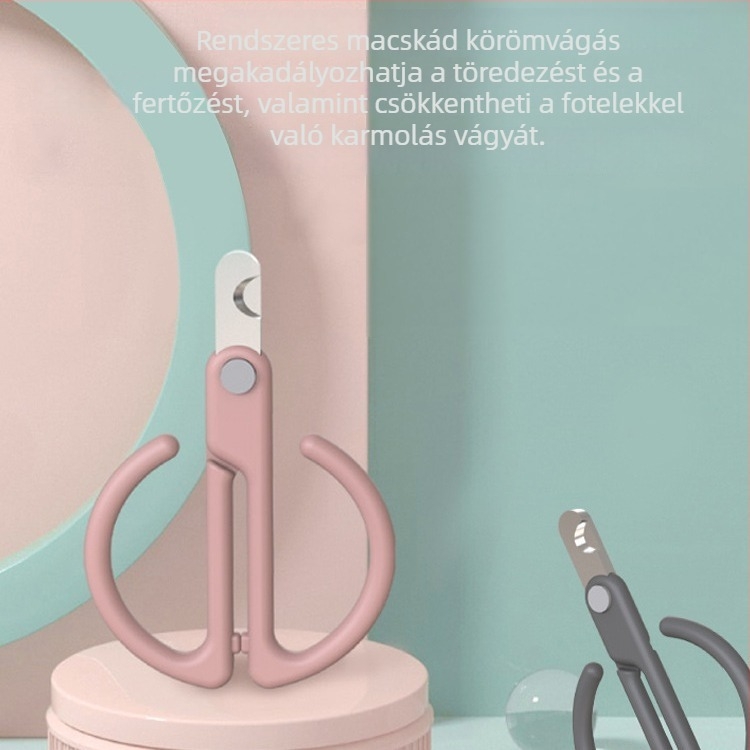 Macska körömvágó olló - kezdőbarát kisállatgondozási eszköz, márka ameifu
