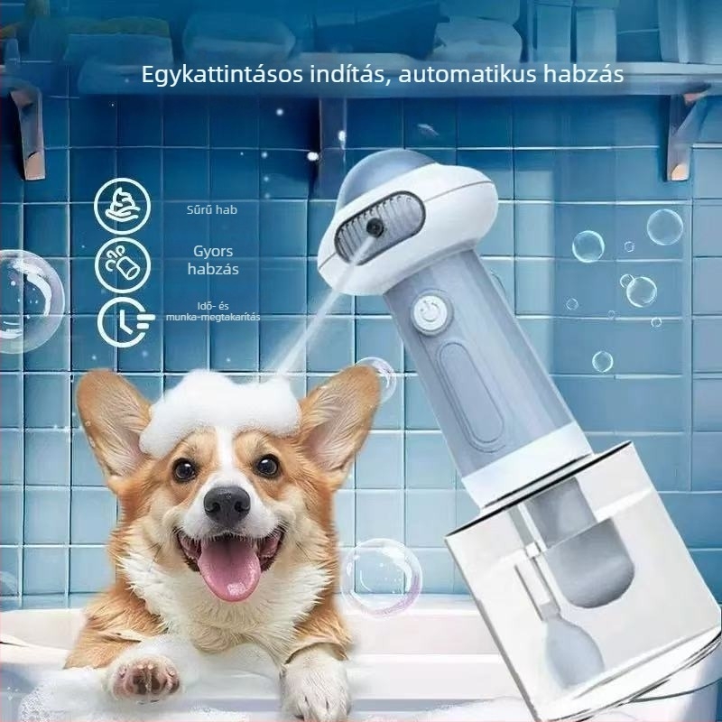 Állatfürdő habosító gép – ABS anyag, habosító készülék tusfürőkhöz, kutyáknak, 48 darabos doboz