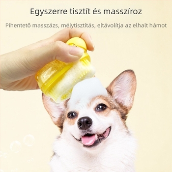 Kutyák fürdető és masszázs keféje — műanyag, márka Ferret fragrance