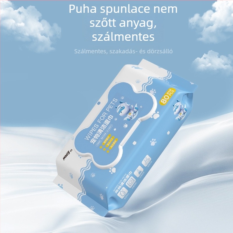 Macska nedves törlőkendők - Maili tisztító kendők háziállatoknak, magánmárka