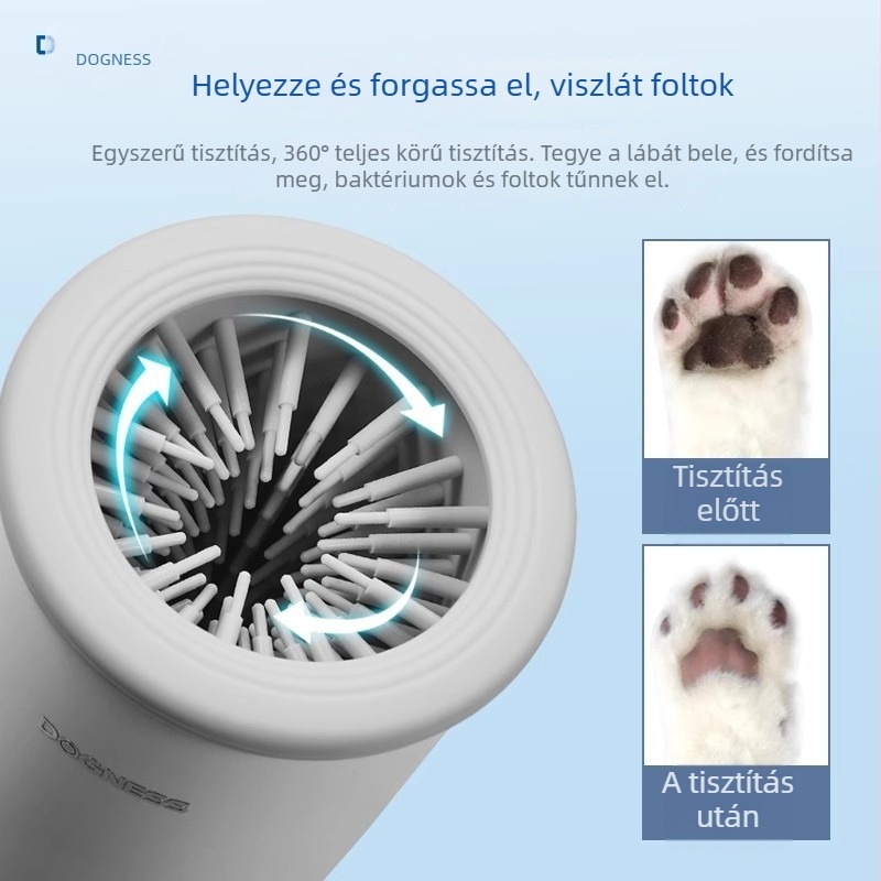 DOGNESS Kutya Mancs Mosó Eszköz – Automata Mancsmosó Pohár, Műanyag, Kutyáknak