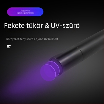 Macska körömgomba fluoreszcens detektáló lámpa, UV fény, műanyag test, csomagolás 240
