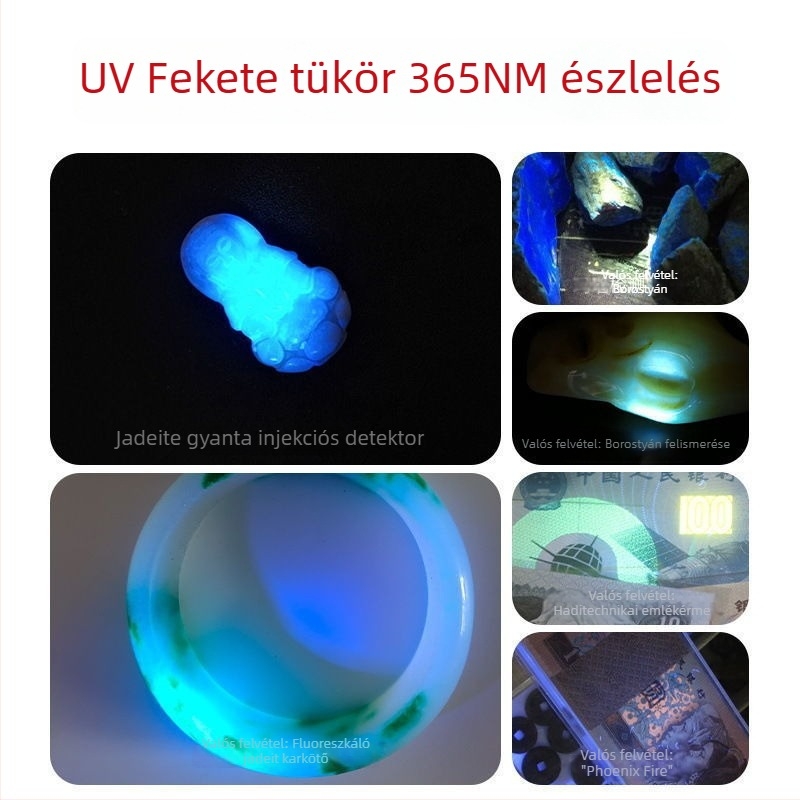 Macska körömgomba fluoreszcens detektáló lámpa, UV fény, műanyag test, csomagolás 240