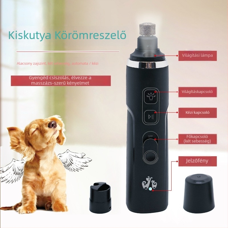 Elektronikus állat körömreszelő kutyáknak — ABS, Kroaya, univerzális körömápoló eszköz, 100 darabos csomag
