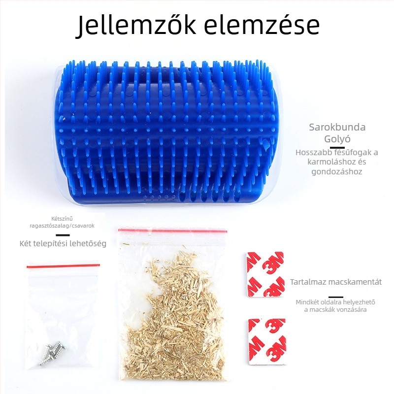 Kutya szőrzet eltávolító fésű-kefe — műanyag, 100 darabos csomag