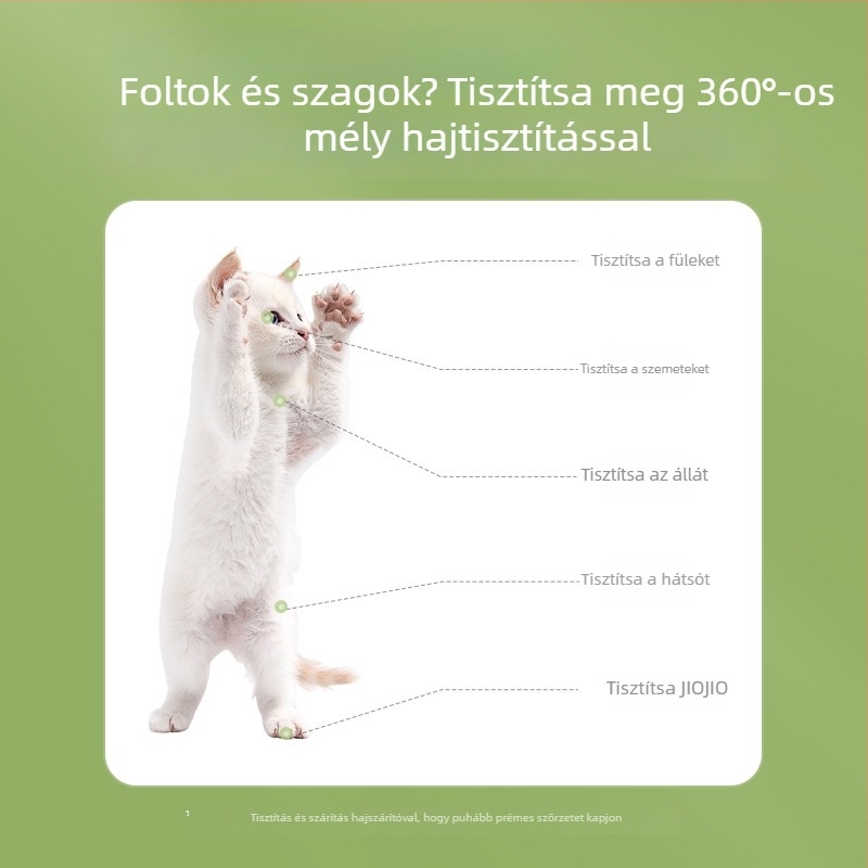 Weilian Egyszer használatos háziállat tisztító kesztyűk – kutyáknak és cicáknak, spunlace anyag, illat: Clear Tea Light, 6 db/csomag, 48 csomag/doboz