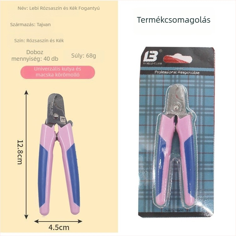 Lebi kisállat körömvágók — 40 darabos csomagolás, ajándékba illő, macskák számára