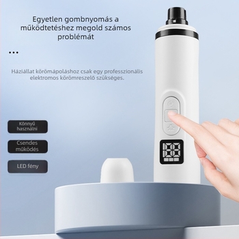 Elektronikus körömreszelő háziállatok számára – kutyáknak (Anyag: ABS; Dobozmennyiség: 120 db; Ajándékra alkalmas; Alkalmas kutyáknak)