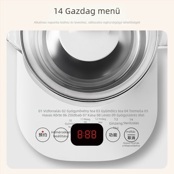 Midea MK-Y12Q Egészséges teáskanna, 1,5 L, elektromos teáskanna üveg testtel, otthoni használatra