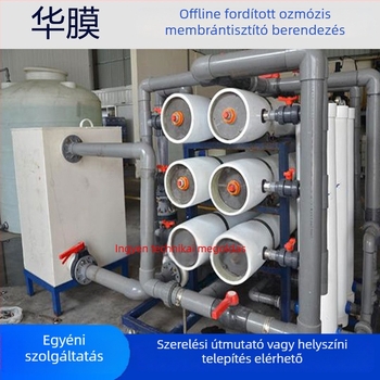 Ipari fordított ozmózis membrán tisztító berendezés offline tisztítóeszközökkel és skálázás elleni inhibitorral tiszta vízhez