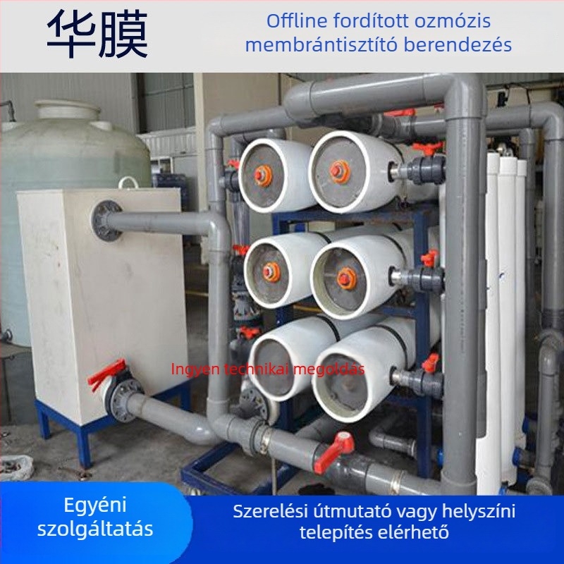 Ipari fordított ozmózis membrán tisztító berendezés offline tisztítóeszközökkel és skálázás elleni inhibitorral tiszta vízhez