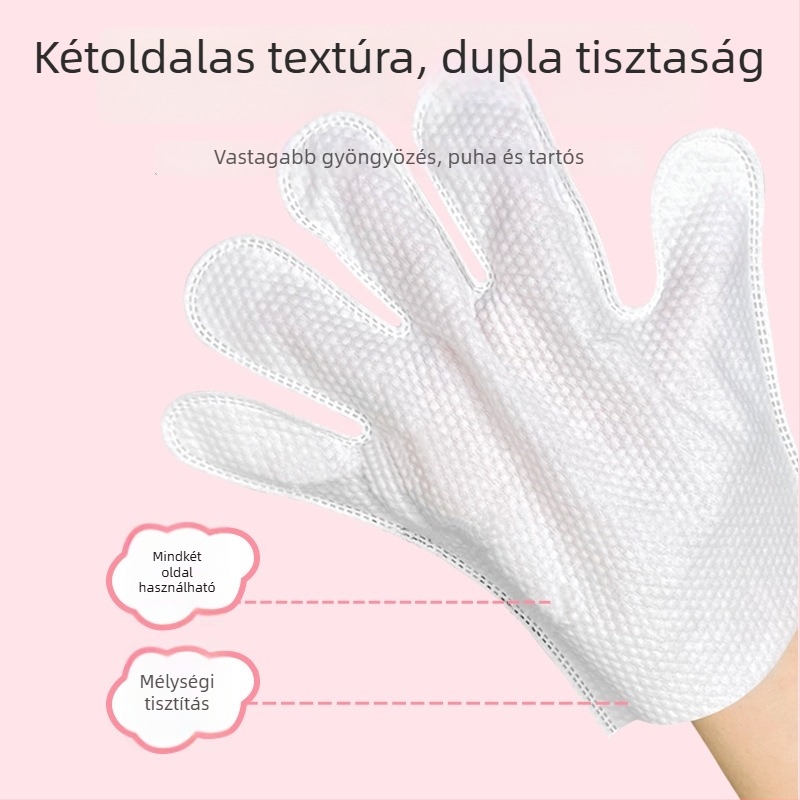 Kutya fürdetés nélküli kesztyűk – nemszövött anyag, szőrzetápolás, 32 db, Márka Wonderful Posture