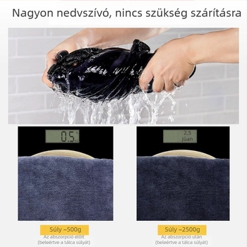 Kutyáknak szánt fürdető törölköző: gyorsan száradó korall fleece, szőrzetápolás, vízfelvétel