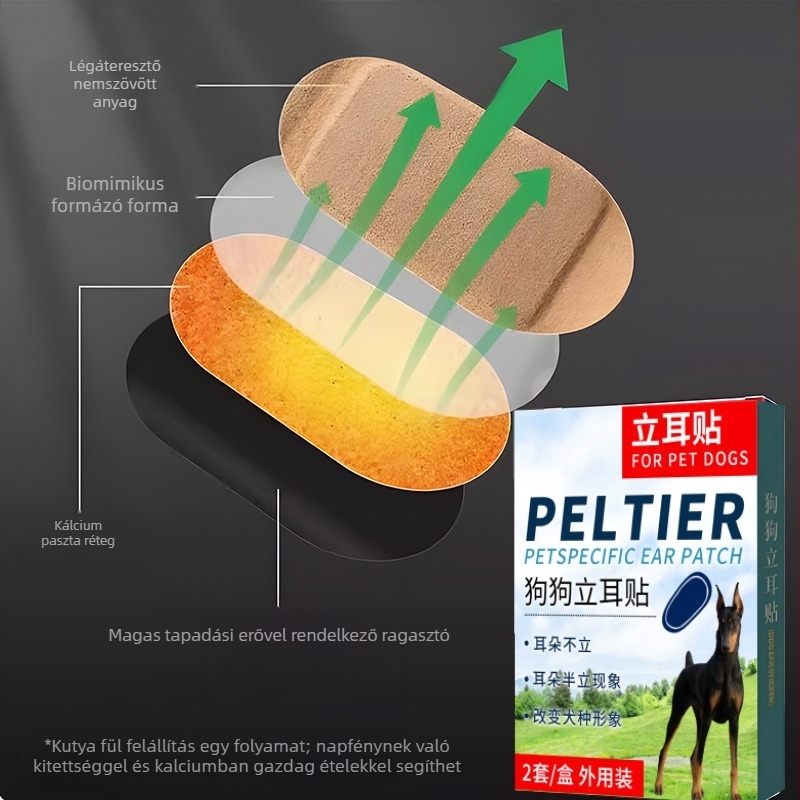 Kutya fül fixáló eszköz - Műanyag; 100 darabos doboz; Kutyáknak (Anyag: Műanyag; Doboz mennyiség: 100; Cél: Kutyák)
