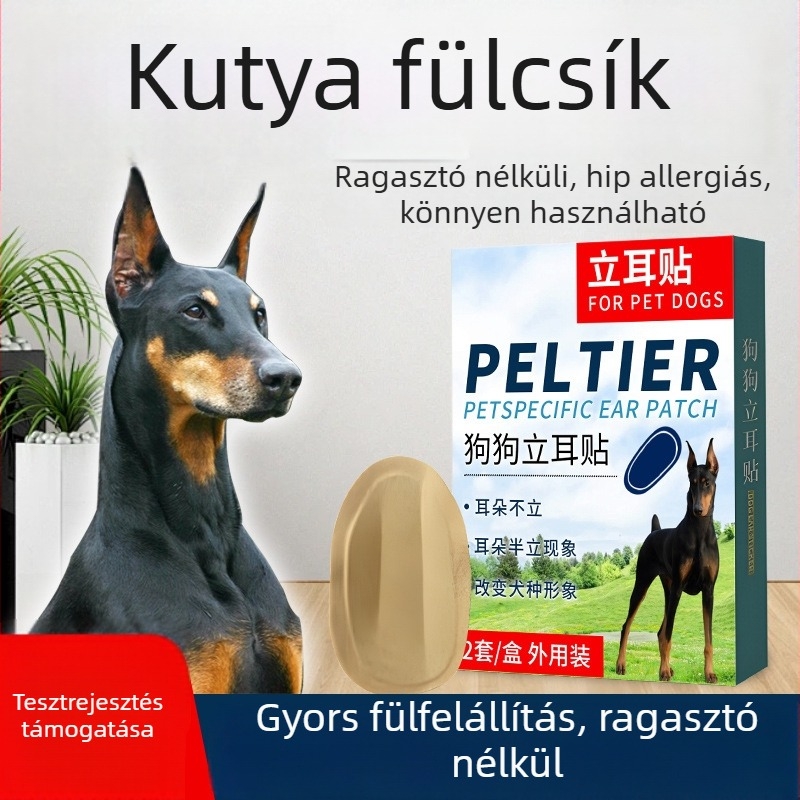 Kutya fül fixáló eszköz - Műanyag; 100 darabos doboz; Kutyáknak (Anyag: Műanyag; Doboz mennyiség: 100; Cél: Kutyák)