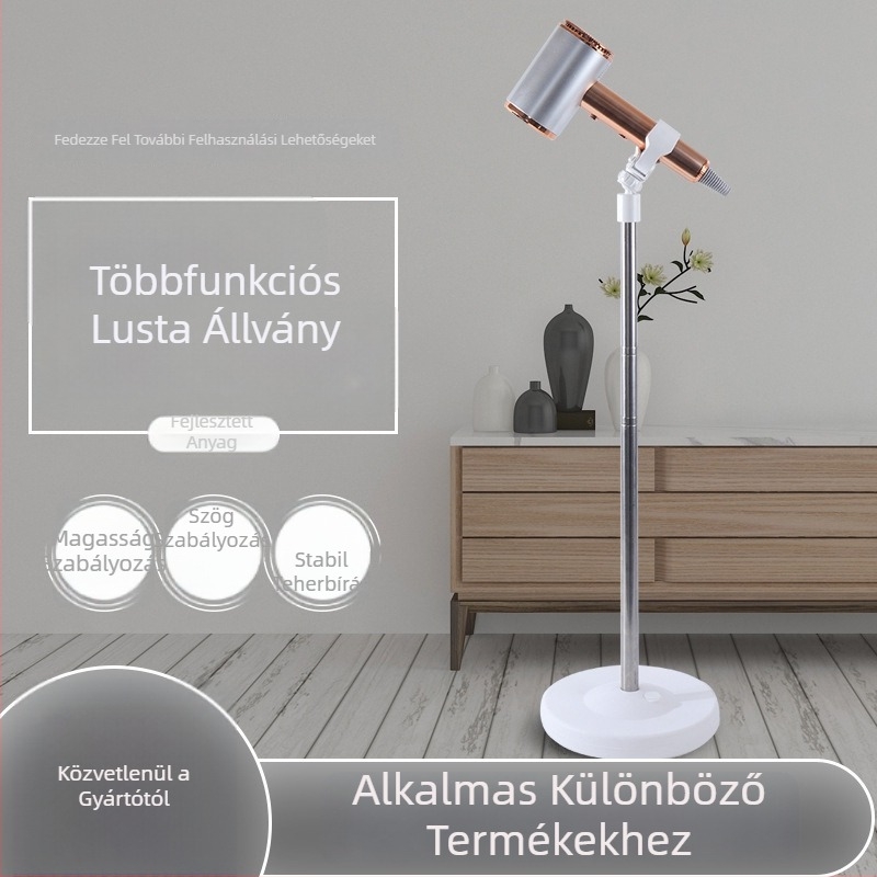 Rozsdamentes acélból készült kutya hajszárító padlóállvány és fix tartó – Kisállatgondozási felszerelés