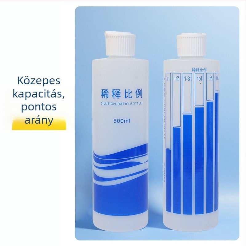 Műanyag kutyasampon hígító üveg, 100 darabos csomag, 55 g/db