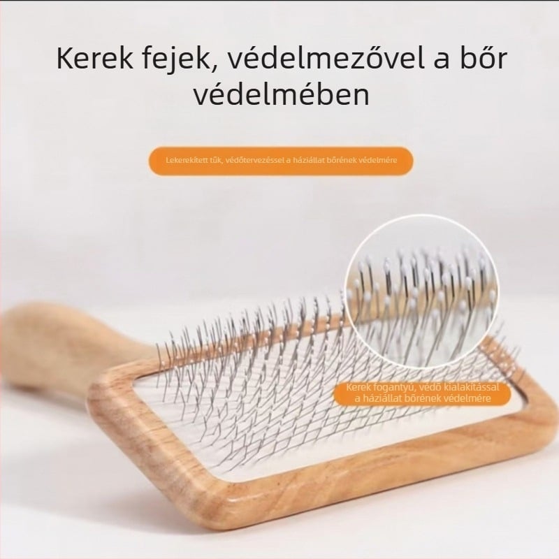 Tűs fésű kisállatok számára – szétfésülő ápoló fésű kutyáknak