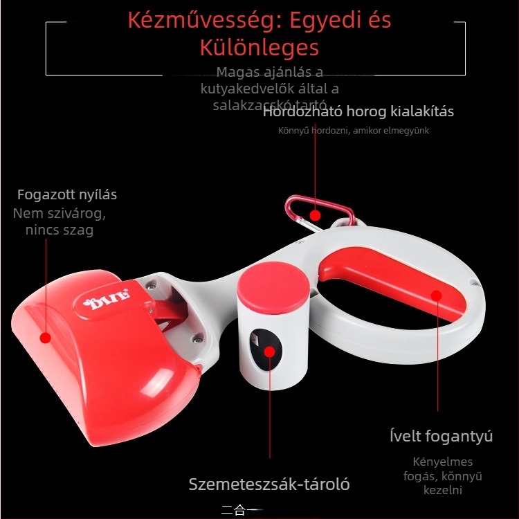 Kutyapiszok gyűjtőlapát — műanyag, DIIL, 48 darab, toalett tisztító eszköz