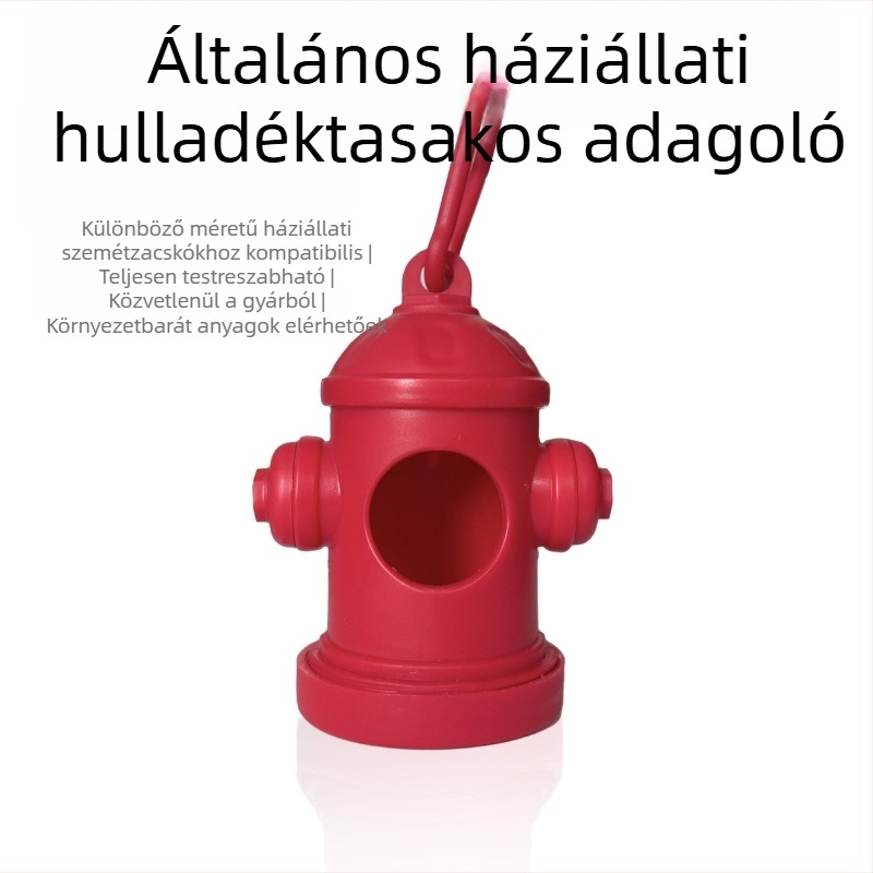 Állati hulladék zacskó adagoló, műanyagból, biológiailag lebomló – kutya ürülék tisztítása