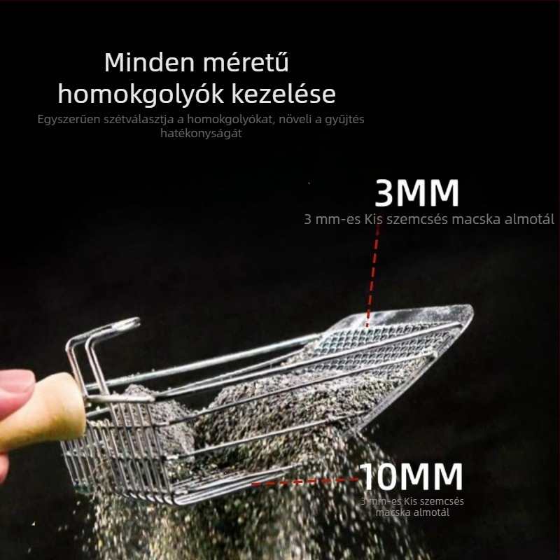 Dingjin műanyag macskaalom kanál – kettős lyukú kialakítás, 100 db dobozban