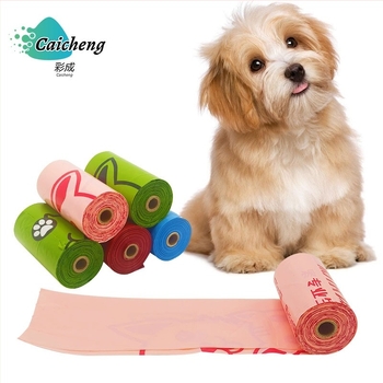 Kutyaürülék zacskók, tekercses típusú, vastagított műanyag, Caicheng Pet Products márka, testreszabható anyag