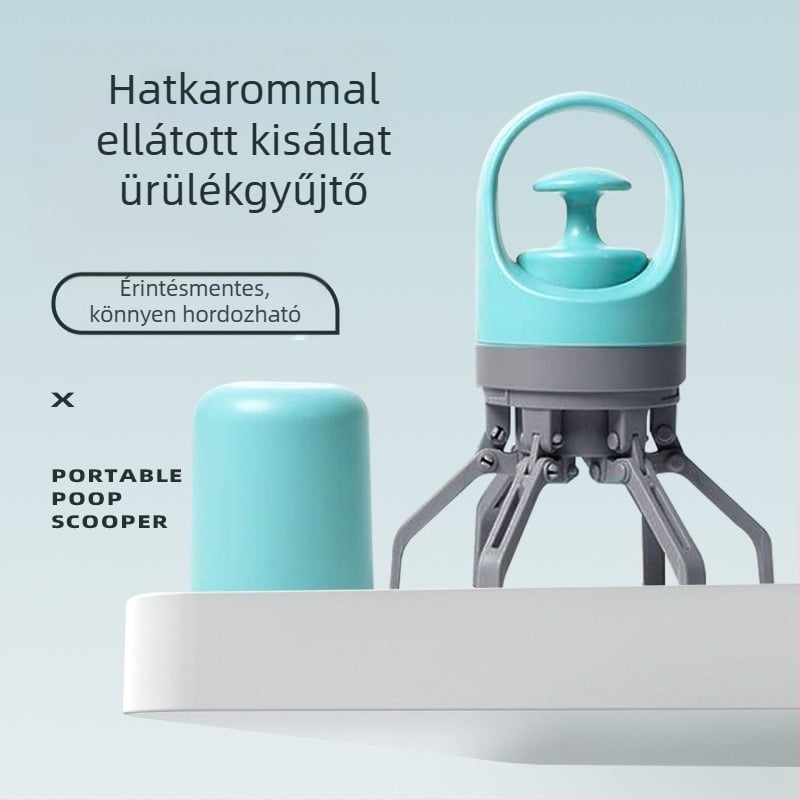 Hordozható hat-karomú ürülékgyűjtő kutyáknak zacskóval