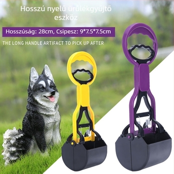 Hosszú nyélű ürülékgyűjtő klippel