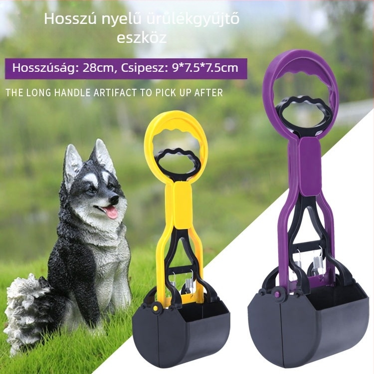 Hosszú nyélű ürülékgyűjtő klippel