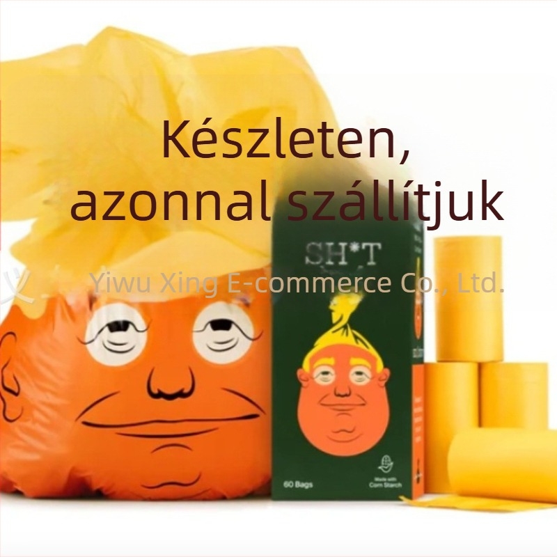 Állatürülék-zacskók - elnöki témájú, tekercses kivitel, műanyag, normál vastagság, 60 darab