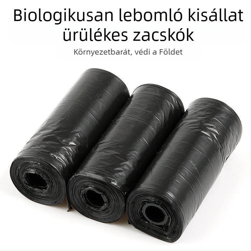 Kutyák ürülékének egyszer használatos zacskói, ürülékzacskók és ürüléklapát