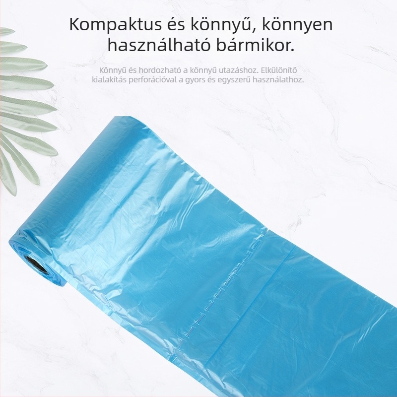 Kutyapiszbagok – műanyag, folyamatos tekercsben, egyszer használatos, sétáltatáshoz, általános vastagság