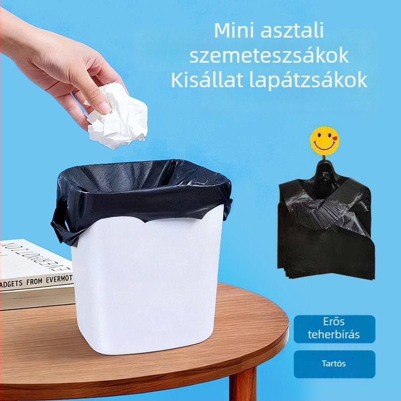 Sűrített fekete mellény-stílusú kisállatürülék-zacskók, asztali és autóba szerelhető, hordozható