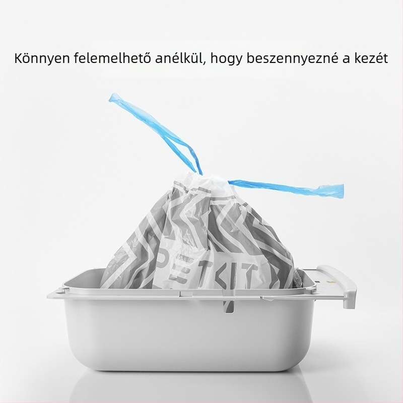 Biológiailag lebomló HDPE macskaalmás zacskók, 20 darabos tekercs – környezetbarát macska toalett hulladék zacskók Small PetKit