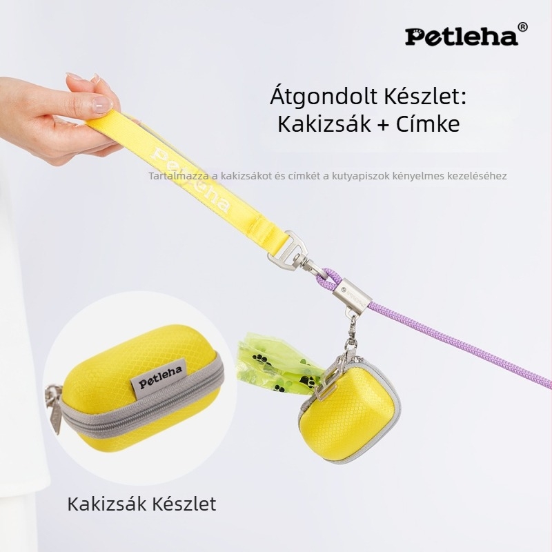Kutyapiszok zacskó adagoló és tároló táska, hordozható akasztóval