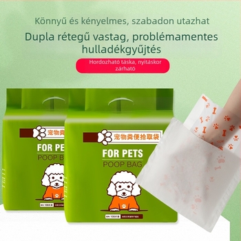 Kutyapiszok zacskók dupla vastagítású, egyszer használatos, hordozható kültéri használatra