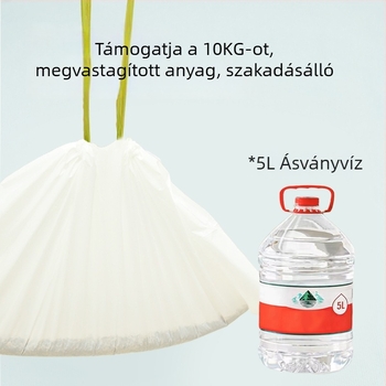 Egyszer használatos macskaalom-tál liner, kötős zsinórral, műanyag