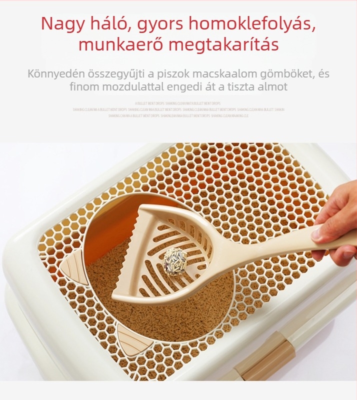 Smart Paws meghosszabbított macskaalom kanál, kezét tisztán tartja, műanyagból