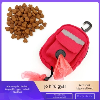Hordozható kutyapiszok zacskó adagoló és tároló táska sétáltatásokhoz, felakasztható a pórázra (Anyag: Egyéb; Vastagság: Normál)