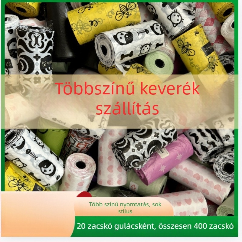 Egyszer használatos kisállati ürülékzsákok – vastag, kézi kivitelű, kutyák és macskák számára