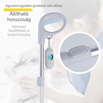 Behúzható háziállat-hulladékgyűjtő – műanyag, hordozható, tisztítóeszköz