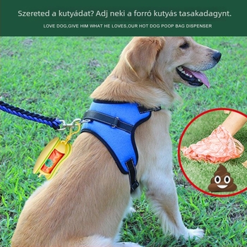 Golden Pet Vastagított lebomló kutyaürülék zacskók adagolóval, PE anyag, 100 darabos csomag