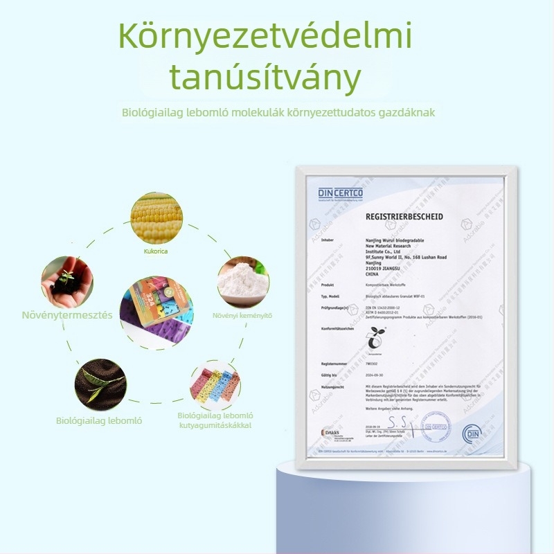 Biodegradable kutyapisak, sík szájú típus, megvastagított EPI+HDPE, 300 darab (magáncímke készítésére alkalmas)