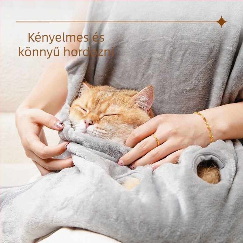 Amor Téli vastag macskaápoló ruha, anti-szőrzet, melltámasz kötény, karcolás elleni védelem, poliészter