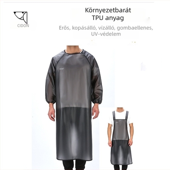 Vízálló kutyaápolási kötény fürdetéshez — PU anyag, bőrbarát, védi a ruhát a szőrszálaktól fürdetés közben