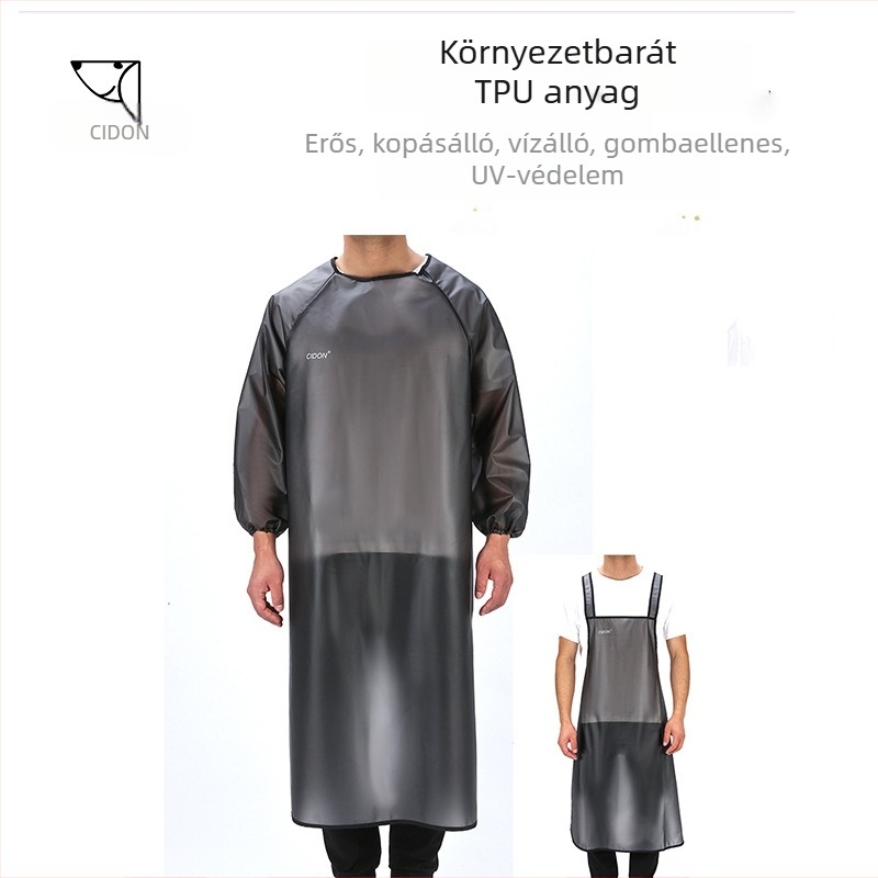 Vízálló kutyaápolási kötény fürdetéshez — PU anyag, bőrbarát, védi a ruhát a szőrszálaktól fürdetés közben